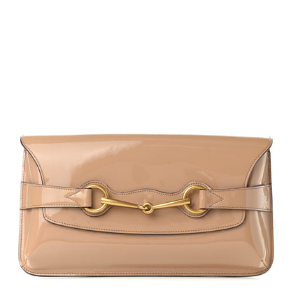 Gucci Patent Large Bright Bit Clutch Dark Cipria 1 of 6