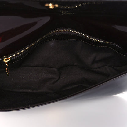 Louis Vuitton Patent Sobe Clutch Amarante 5 of 15