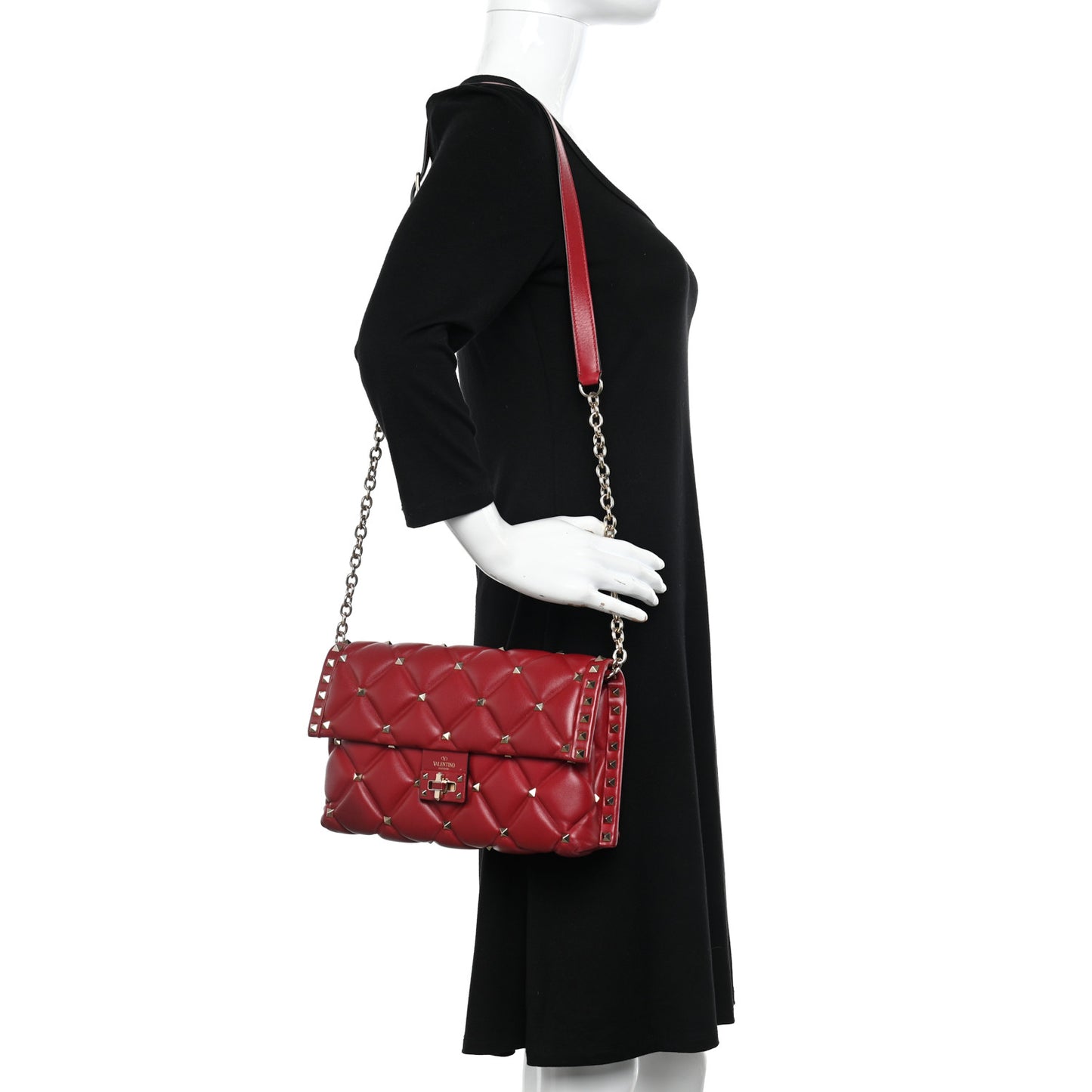 Nappa Candystud Crossbody Red