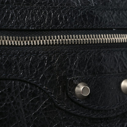 Balenciaga Agneau Classic Silver Hardware Weekender Black 11 of 12