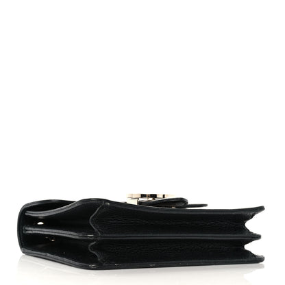Gucci Dollar Calfskin Small Interlocking G Shoulder Bag Black 4 of 9