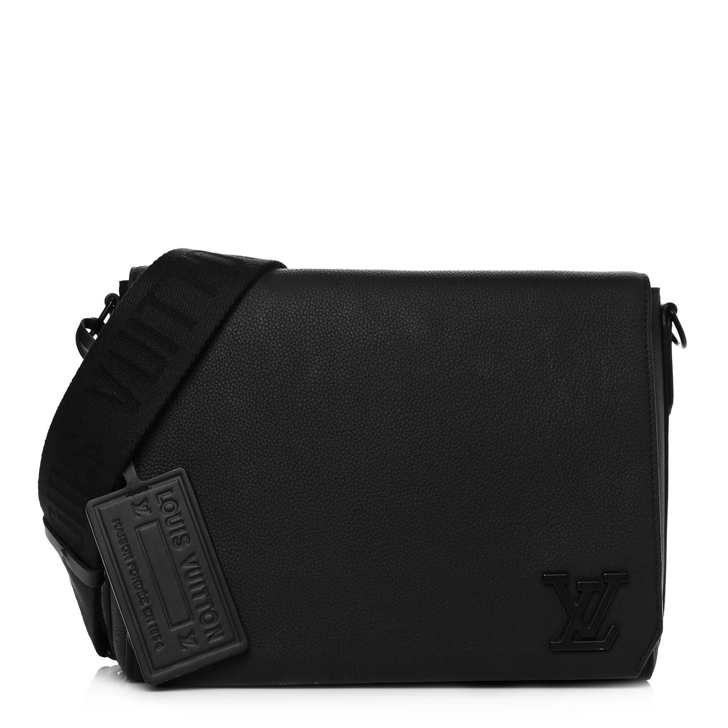 Calfskin Aerogram Messenger Black