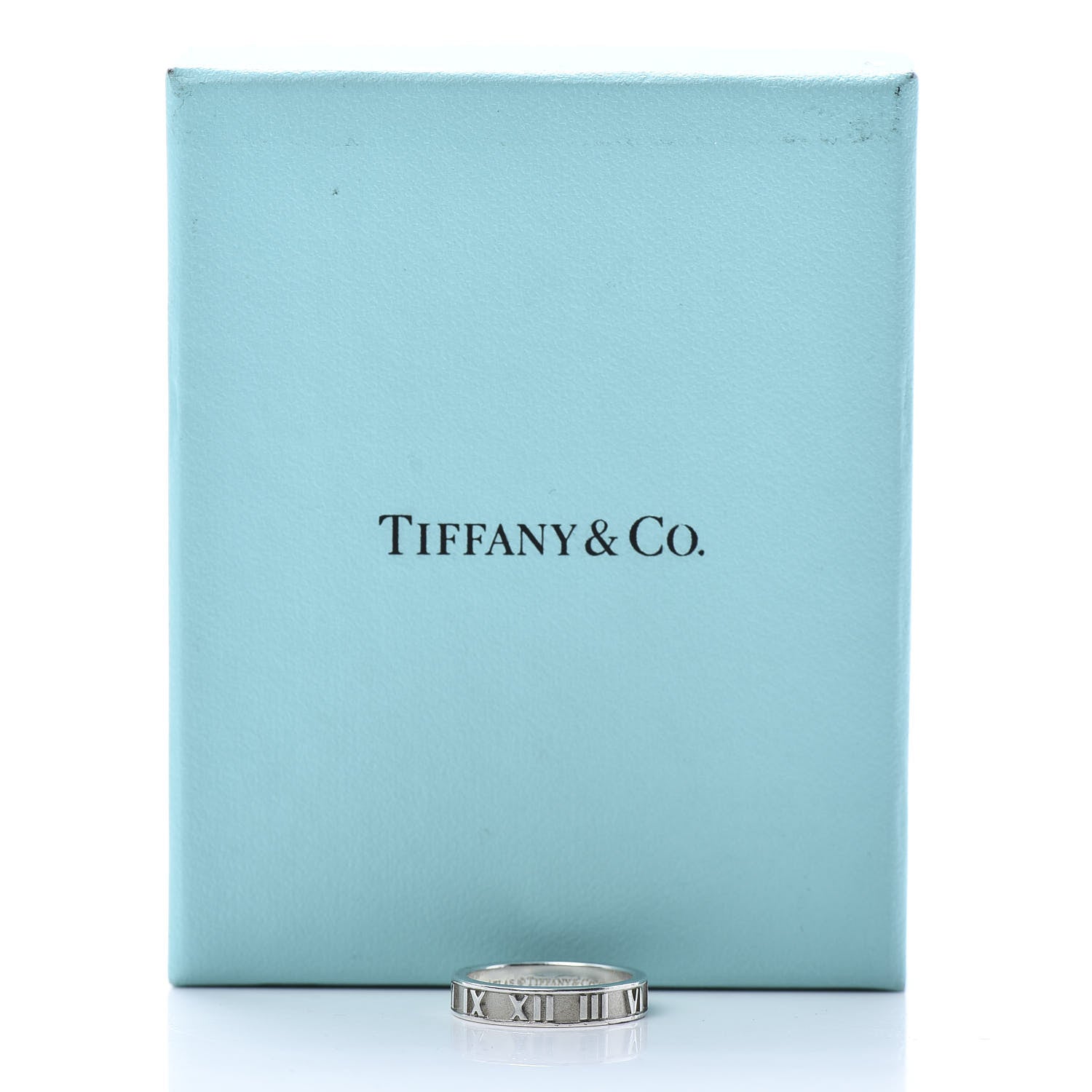 Tiffany Sterling Silver Narrow Atlas Ring 53 6.5 6 of 6
