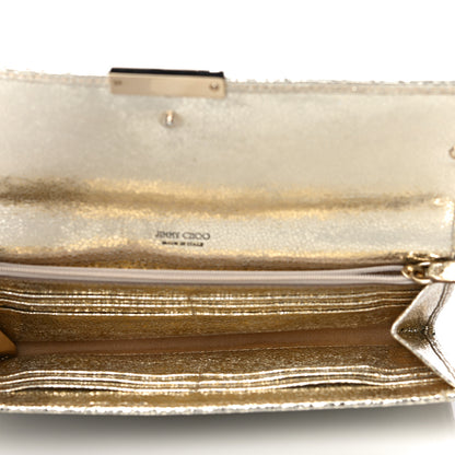 Jimmy Choo Glitter Fabric Reese Clutch Wallet Metallic 6 of 11
