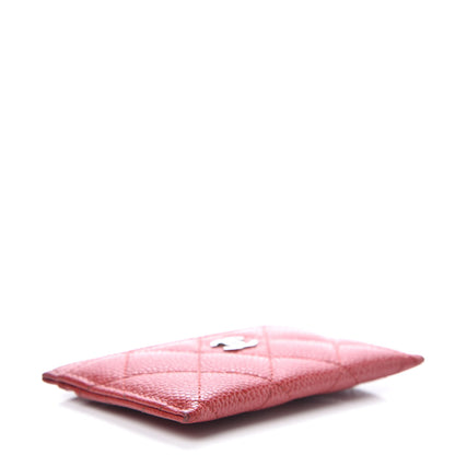 Chanel Caviar Quilted Card Holder Dark Red 4 of 9