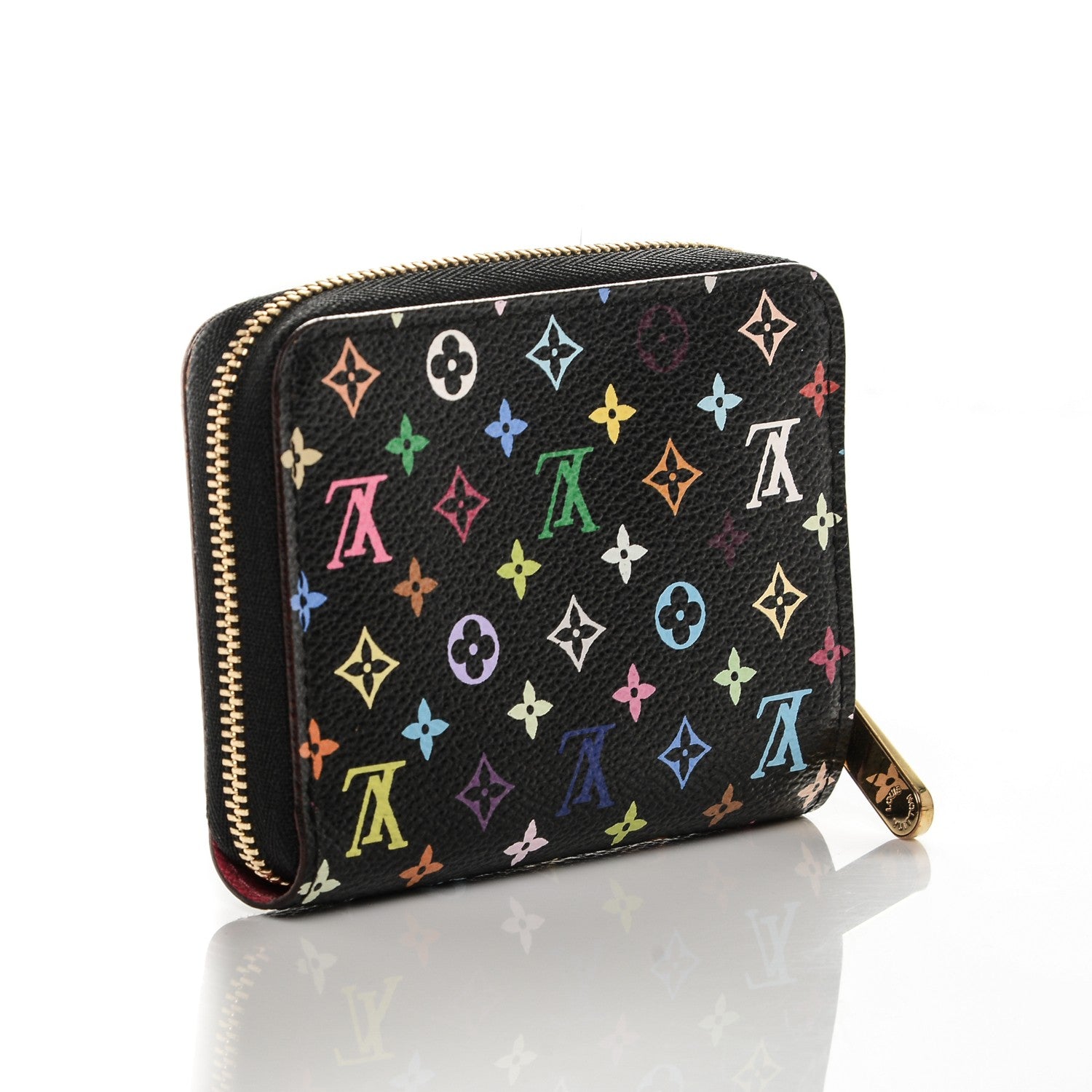 Louis Vuitton Monogram Multicolor Zippy Coin Purse Black Grenade 3 of 6