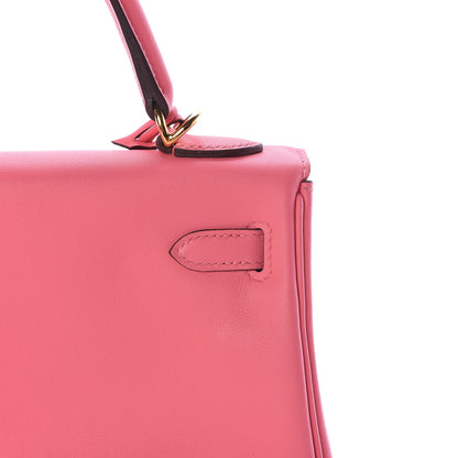 Hermes Swift Kelly Retourne 25 Rose Azalee 19 of 42