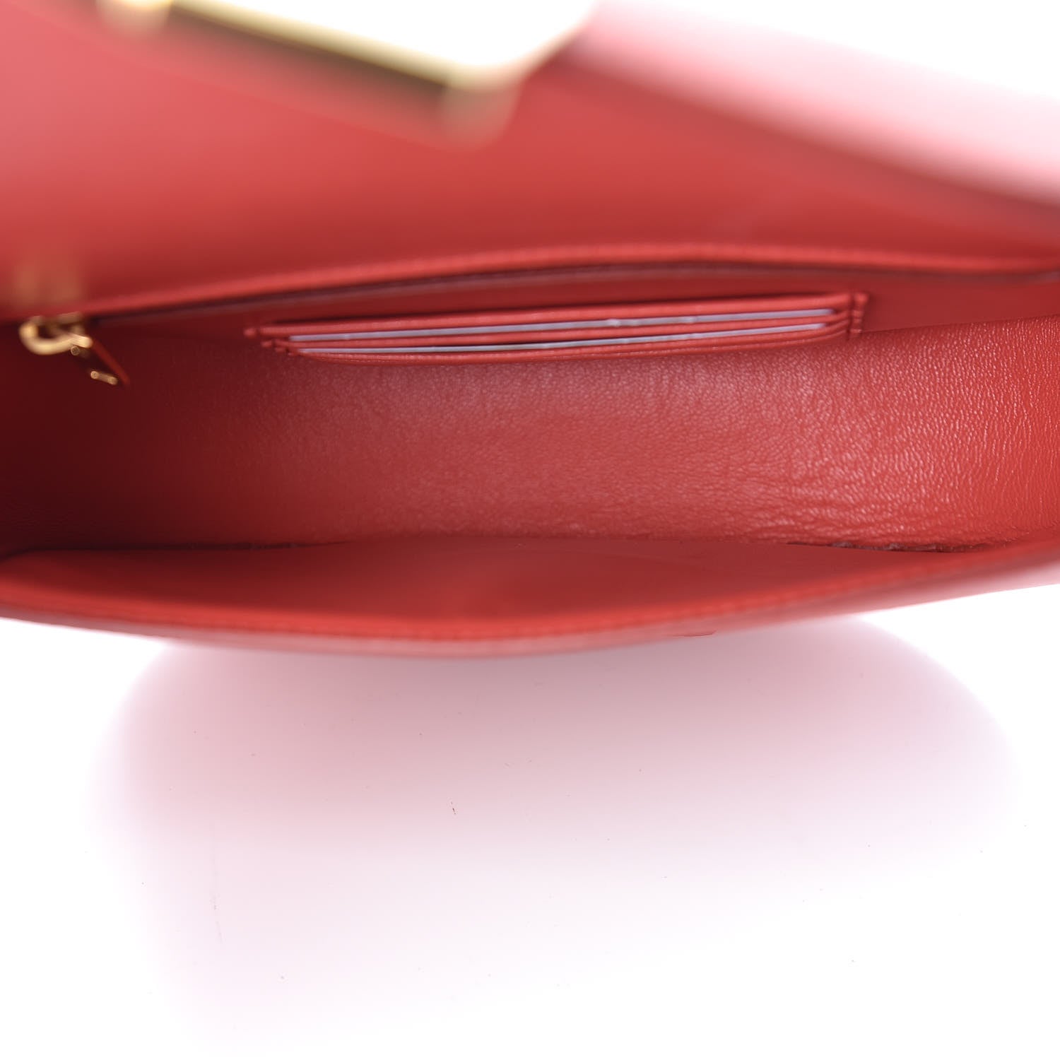 Celine Grained Calfskin Small Trotteur Poppy 7 of 10