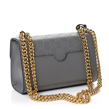 Gucci Guccissima Small Padlock Shoulder Bag Grey 4 of 11