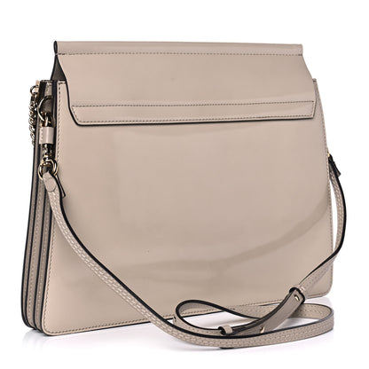 Chloe Patent Calfskin Medium Faye Shoulder Bag Motty Grey 3 of 10