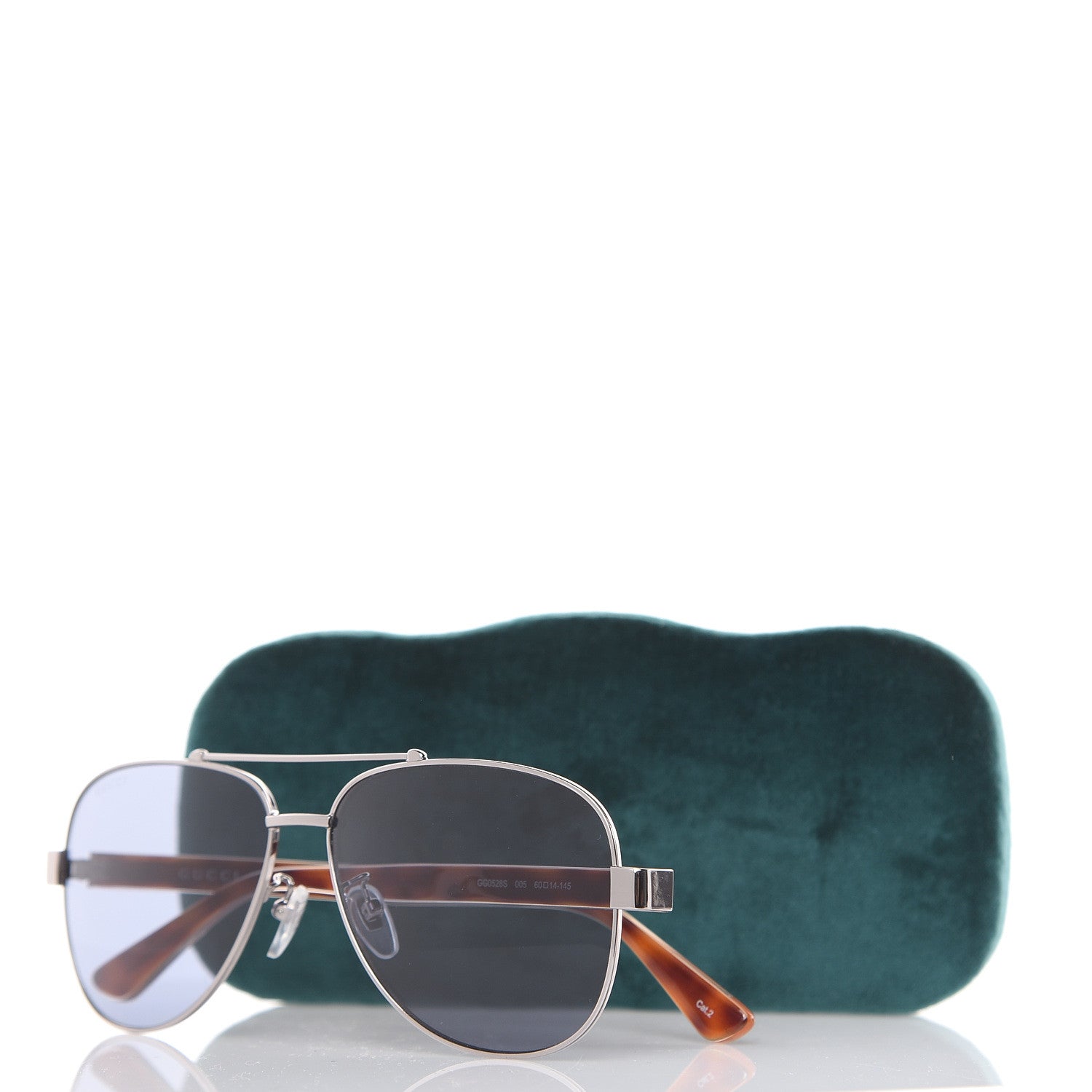 Gucci Web Aviator Sunglasses GG0528S Tortoise 7 of 7