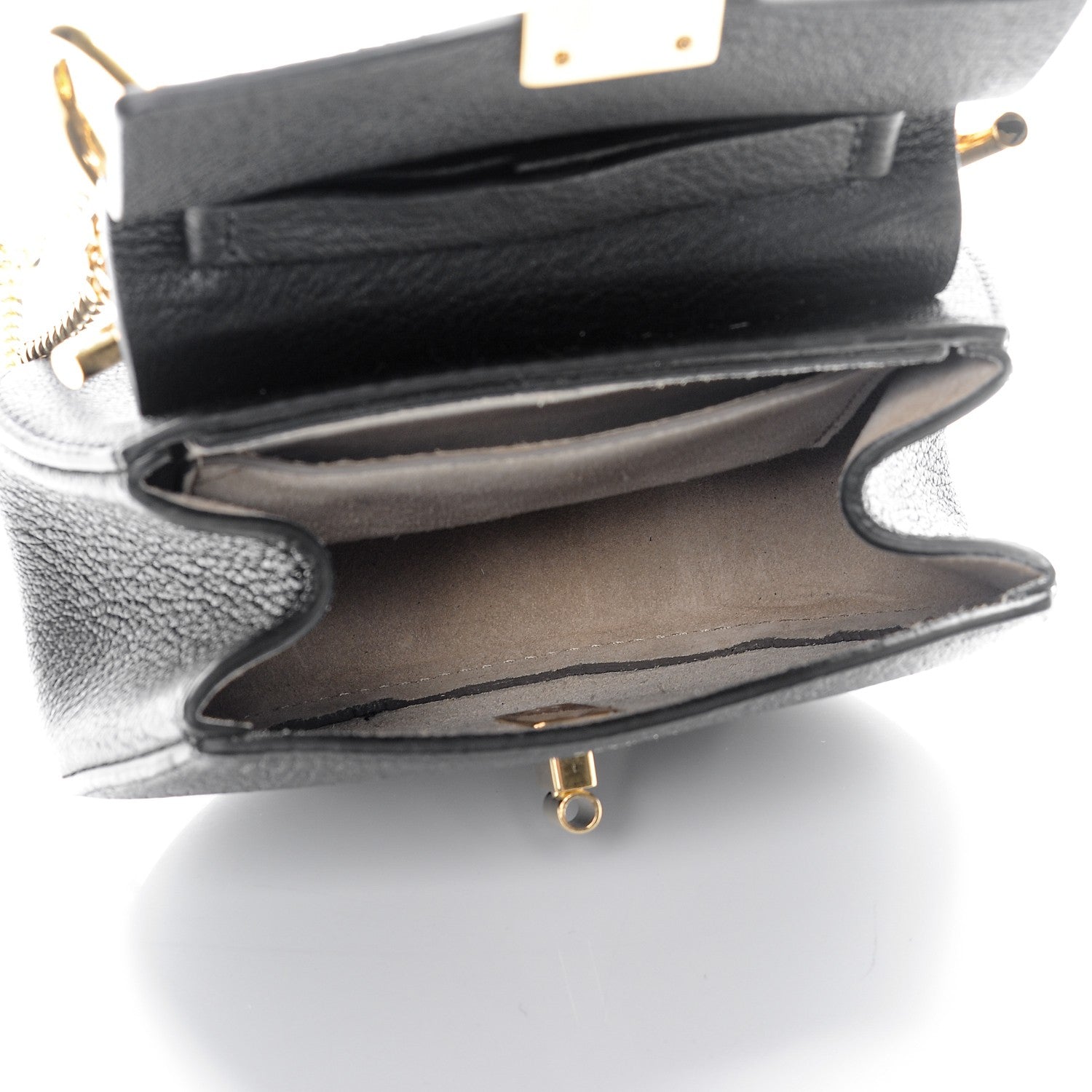 Chloe Grained Lambskin Nano Drew Shoulder Bag Black 6 of 8