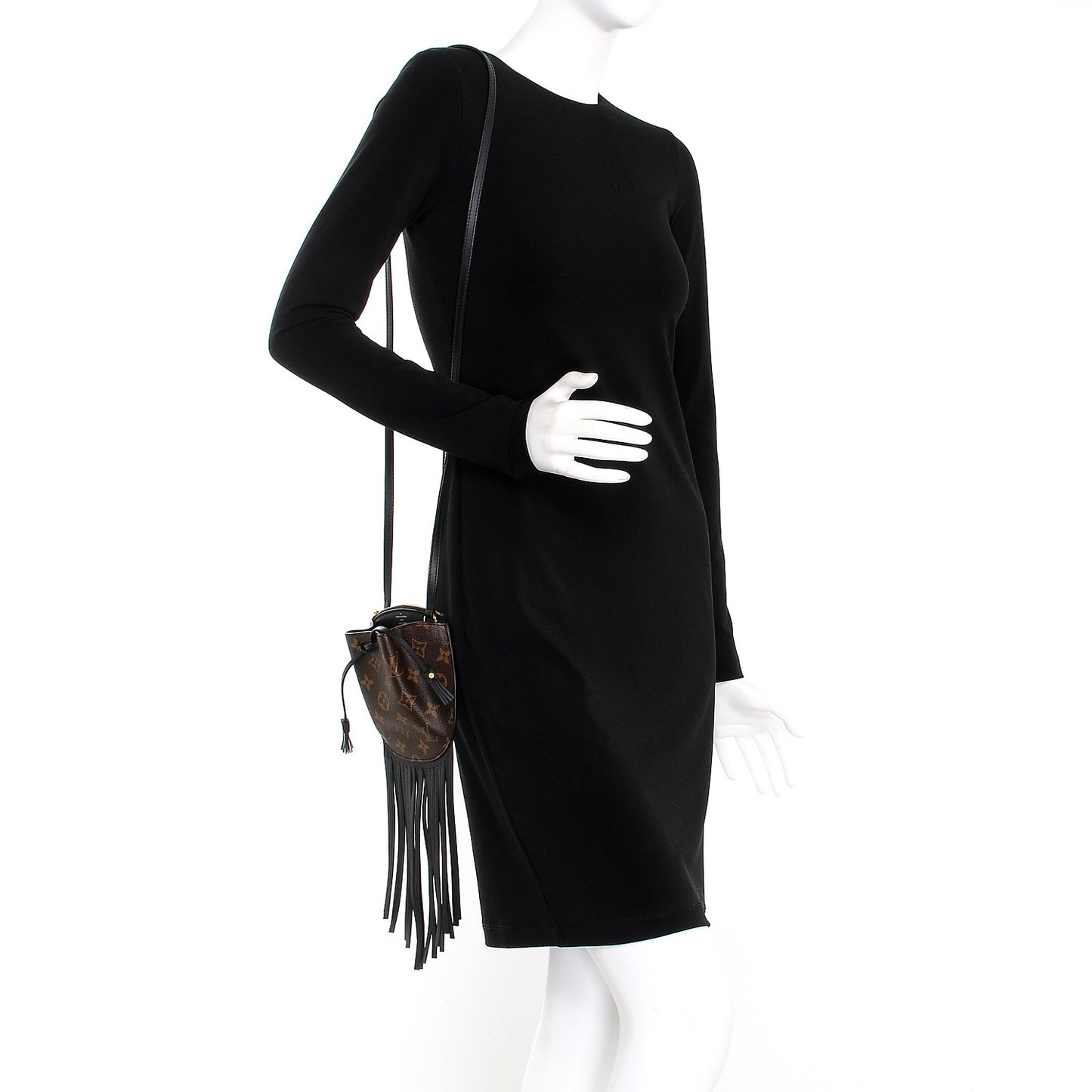 Monogram Fringed Mini Noe