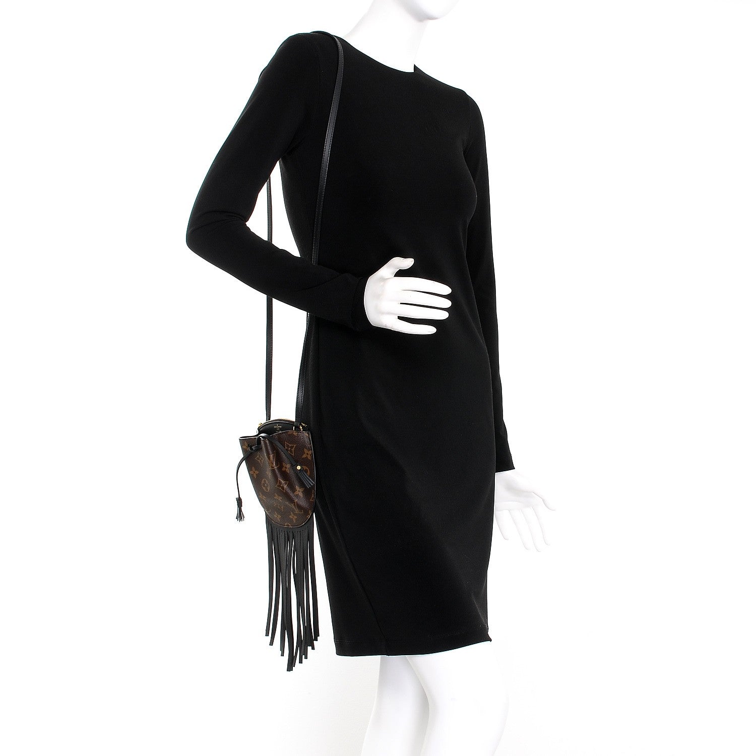 Louis Vuitton Monogram Fringed Mini Noe 2 of 7