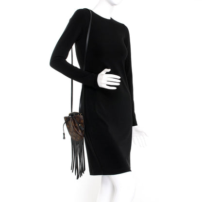 Louis Vuitton Monogram Fringed Mini Noe 2 of 7