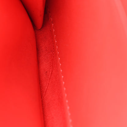 Christian Louboutin Calfskin Panettone Zip Around Wallet Loubi Red Black 9 of 12