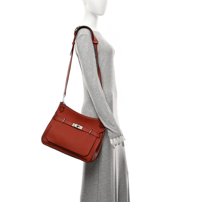 Hermes Taurillon Clemence Jypsiere 34 Rouge Garance 2 of 10