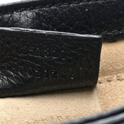 Gucci Pebbled Calfskin Small 1973 Chain Shoulder Bag Black 7 of 11