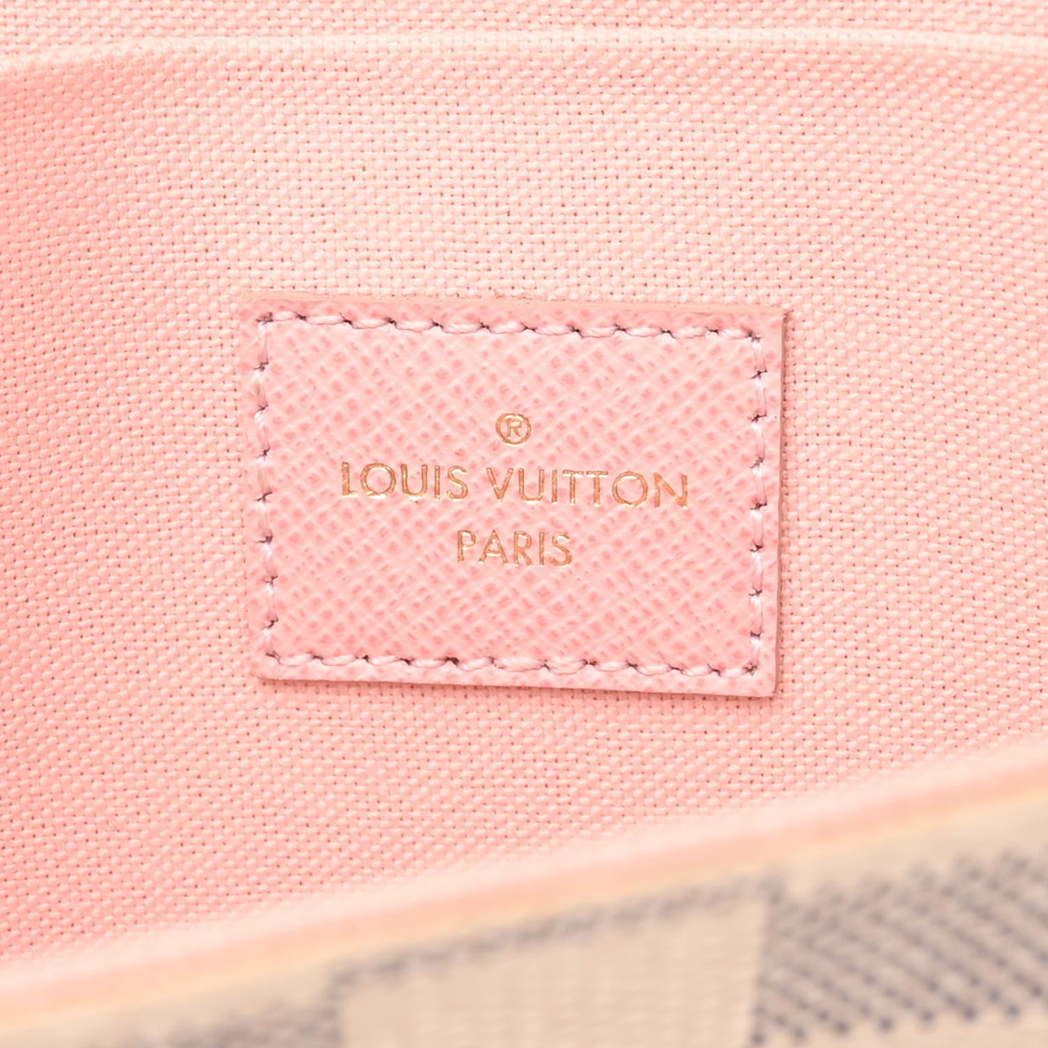 Louis Vuitton Damier Azur Pochette Felicie Chain Wallet Rose Ballerine 6 of 10