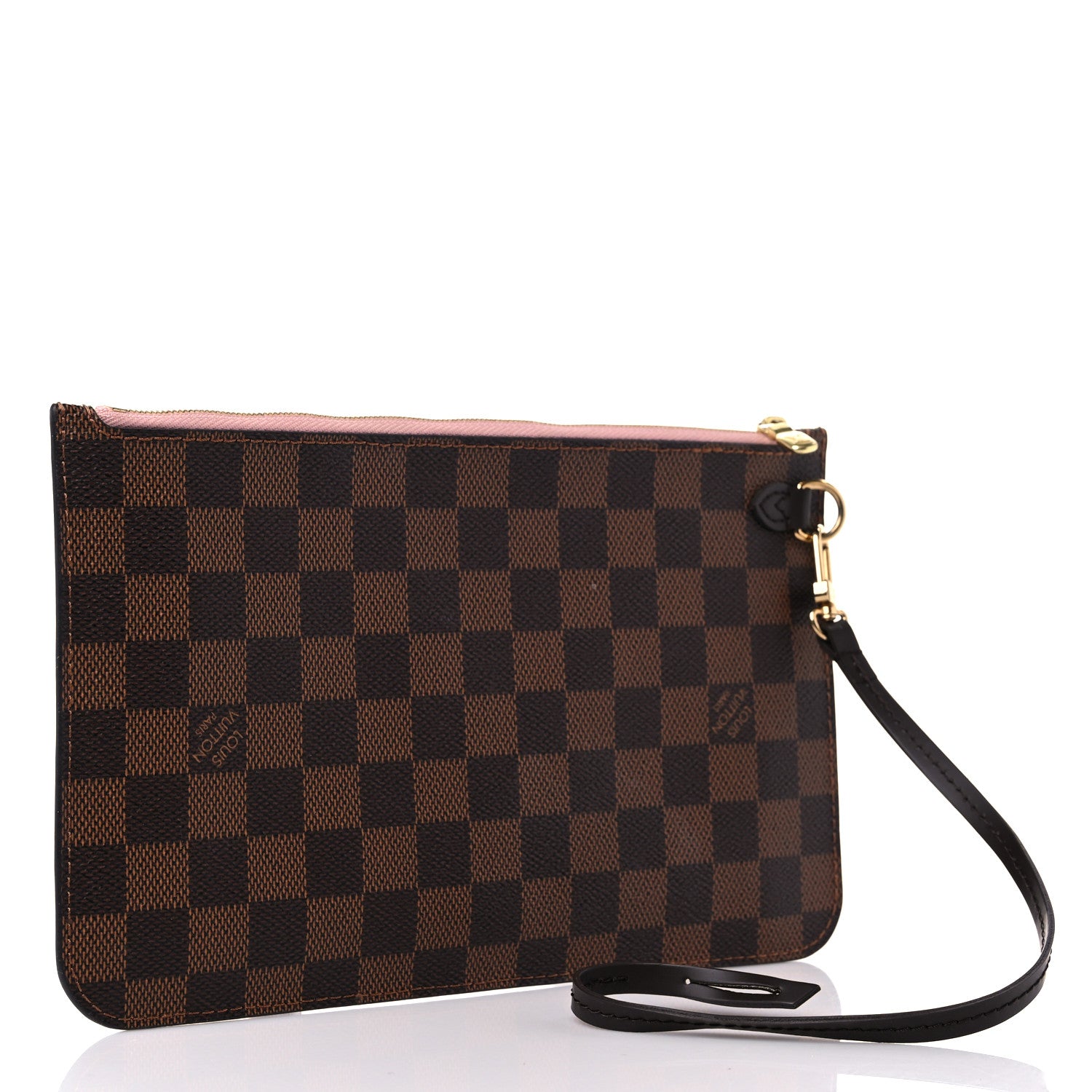 Louis Vuitton Damier Ebene Neverfull MM GM Pochette Rose Ballerine 3 of 7