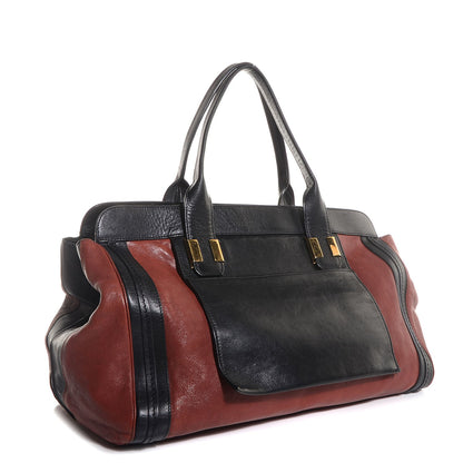Chloe Leather Large Alice Satchel Holly Berry 3 of 9