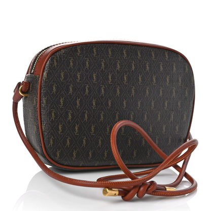 Saint Laurent Canvas Smooth Calfskin Le Monogramme Small Camera Bag Chestnut 2 of 8
