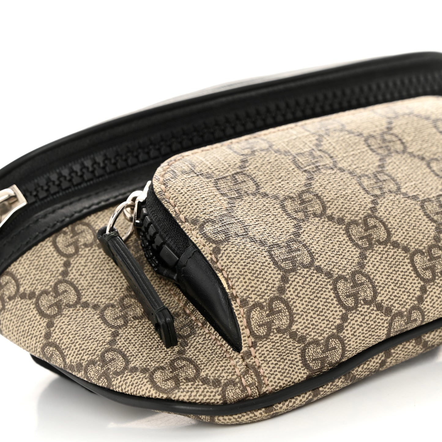 GG Supreme Monogram Belt Bag Black