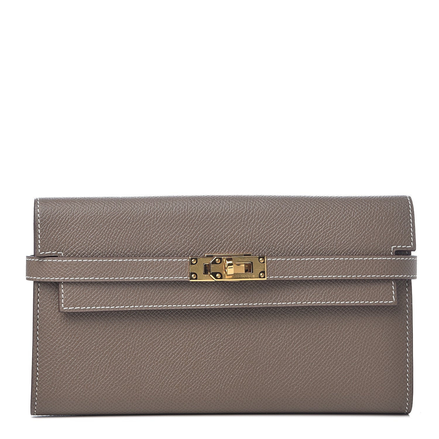 Hermes Epsom Kelly Longue Wallet Etoupe 1 of 5