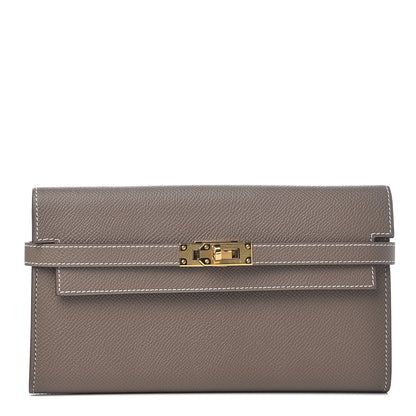 Hermes Epsom Kelly Longue Wallet Etoupe 1 of 5