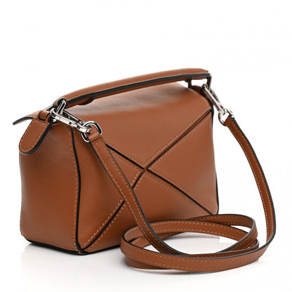Loewe Calfskin Mini Puzzle Bag Tan 2 of 9