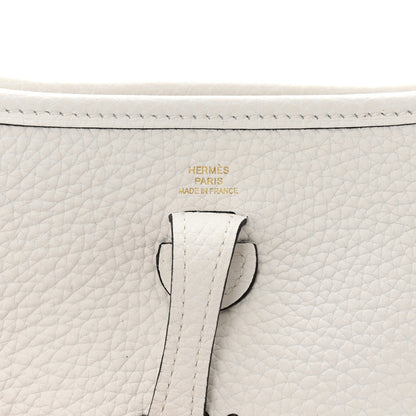 Hermes Taurillon Clemence Amazone Evelyne TPM New White 6 of 11