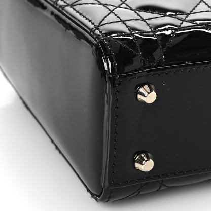 Christian Dior Patent Cannage Mini Lady Dior Black 7 of 8