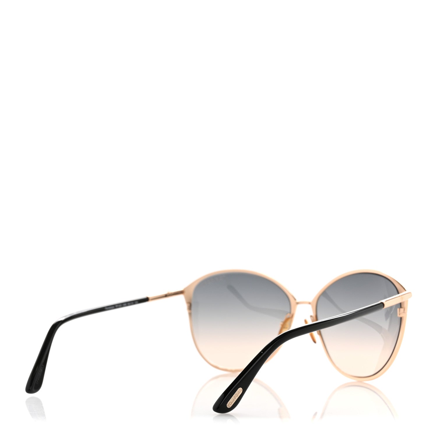 Tom Ford Metal Penelope Vintage Round Sunglasses TF320 Brown 4 of 9