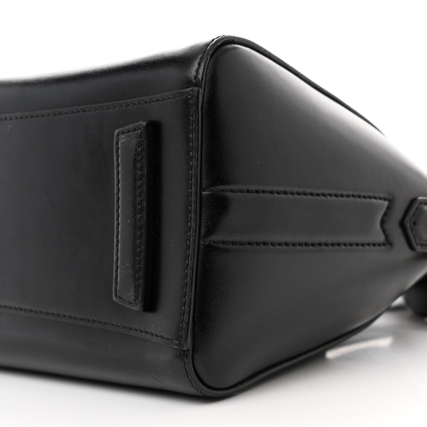 Shiny Lord Calfskin Mini Antigona Black
