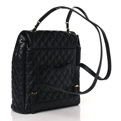 Chanel Lambskin Quilted Large Urban Spirit Backpack Black 3 of 8