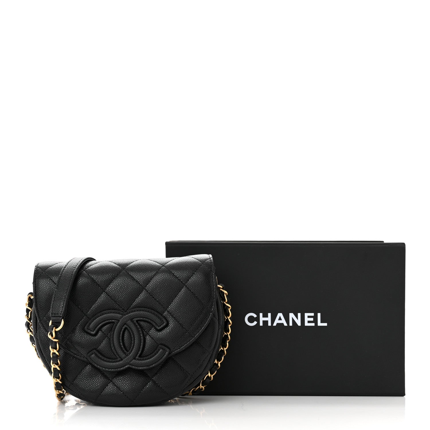 Chanel Caviar Quilted Mini Messenger Flap Black 11 of 11