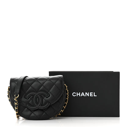 Chanel Caviar Quilted Mini Messenger Flap Black 11 of 11