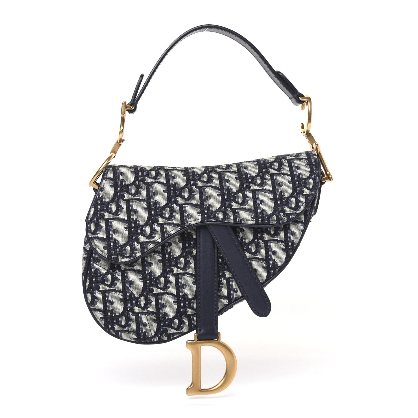 Oblique Mini Saddle Bag Blue