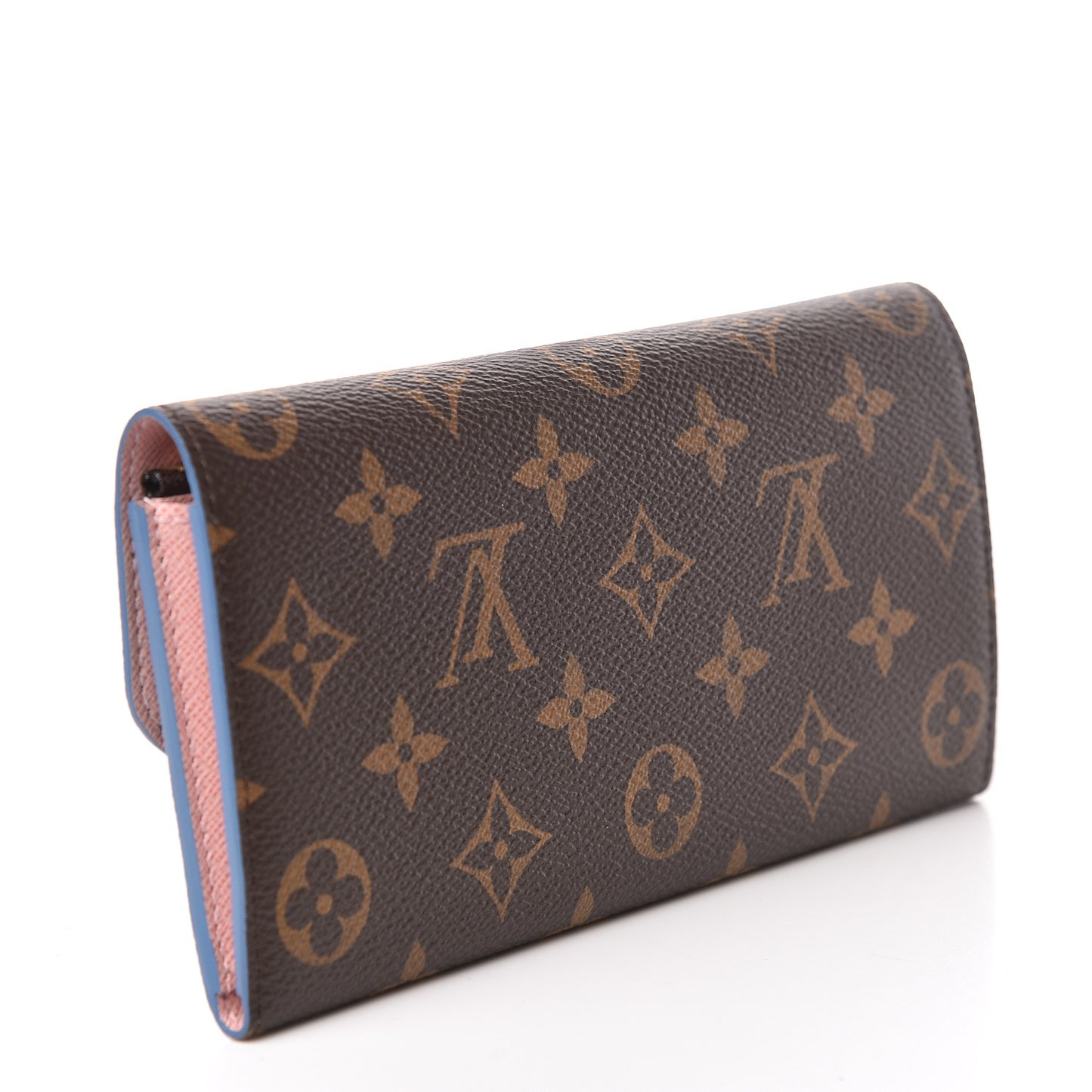 Monogram Bloom Flower Emilie Wallet Blue Jean