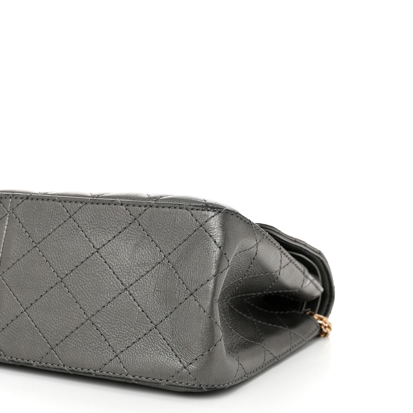 Metallic Calfskin Quilted 2.55 Reissue 226 Flap Charcoal