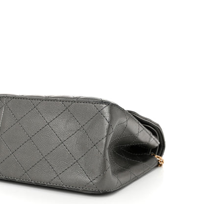Chanel Metallic Calfskin Quilted 2.55 Reissue 226 Flap Charcoal 10 of 10