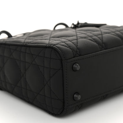 Christian Dior Ultra Matte Calfskin Cannage Mini Lady Dior Black 9 of 10