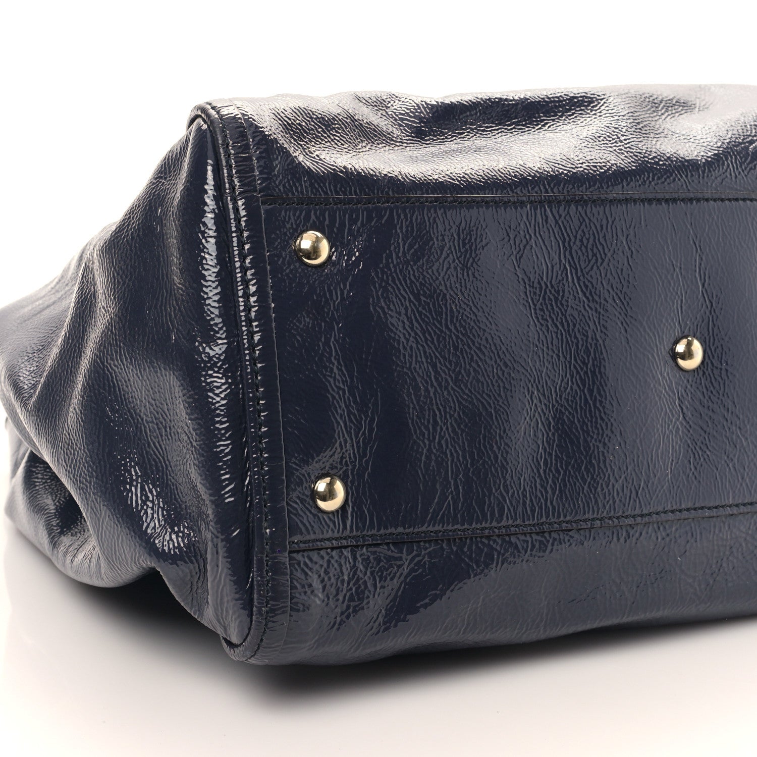 Gucci Vernice Naplack Medium Soho Shoulder Bag Uniform Blue 8 of 11
