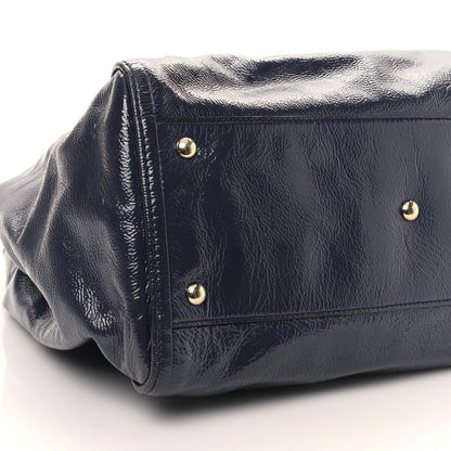 Gucci Vernice Naplack Medium Soho Shoulder Bag Uniform Blue 8 of 11