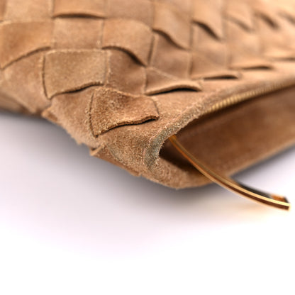 Bottega Veneta Suede Intrecciato BV Twist Caramel Caramel 7 of 10