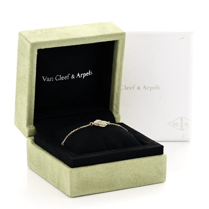 Van Cleef & Arpels 18K Yellow Gold Mother of Pearl Sweet Alhambra Bracelet 5 of 5