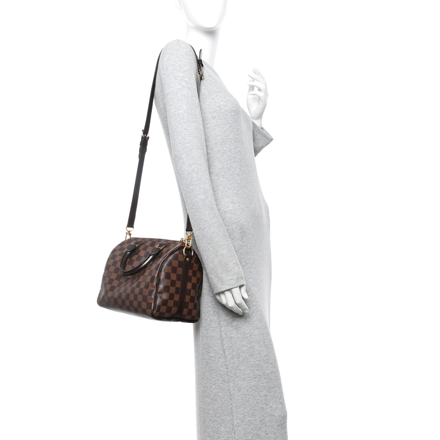 Louis Vuitton Damier Ebene Speedy Bandouliere 25 2 of 13