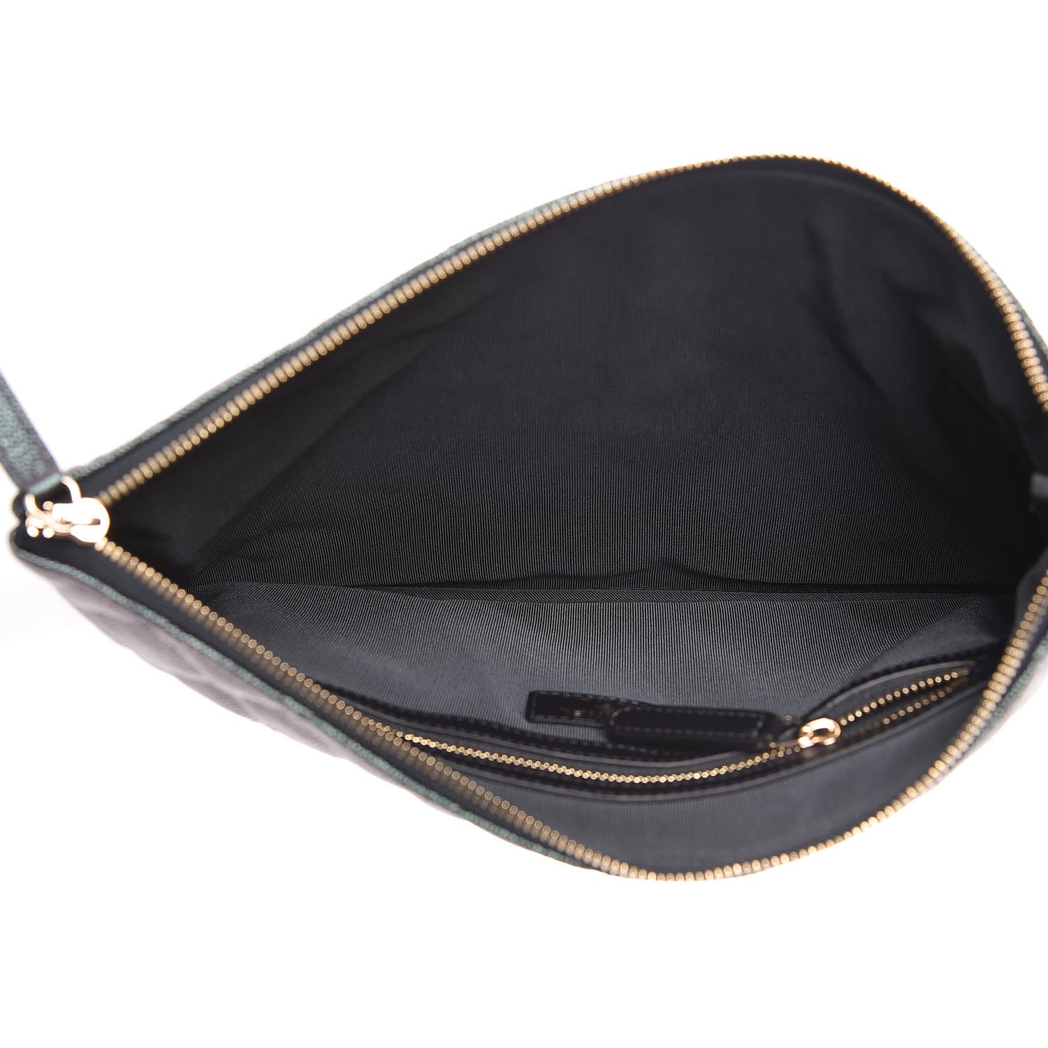 Chanel Iridescent Caviar Quilted Large Cosmetic Case Black 5 of 11
