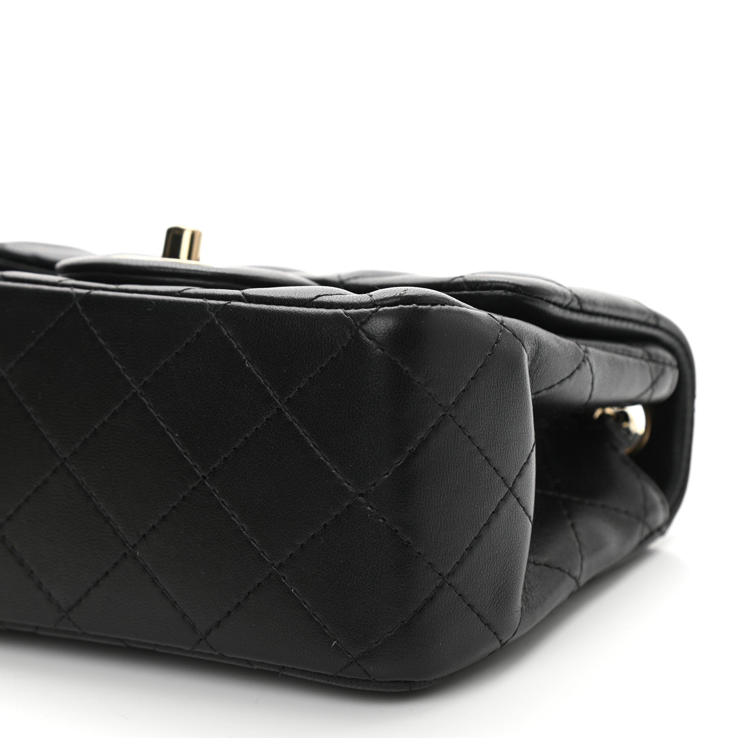 Chanel Lambskin Quilted Mini Square Flap Black 9 of 9