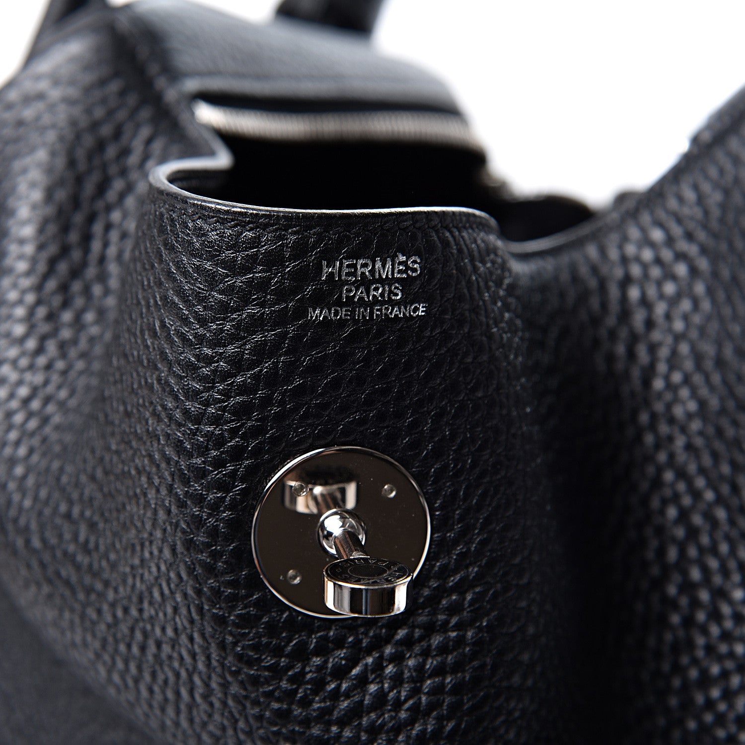 Hermes Taurillon Clemence Lindy 34 Black 5 of 9